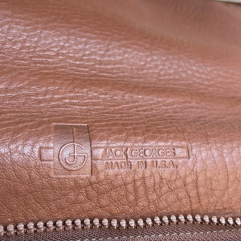Jack George’s messenger leather bag